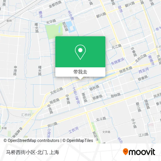 马桥西街小区-北门地图
