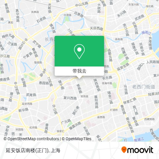 延安饭店南楼(正门)地图