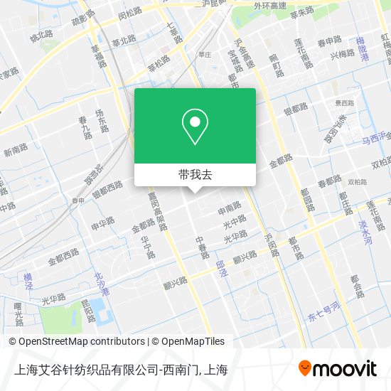 上海艾谷针纺织品有限公司-西南门地图