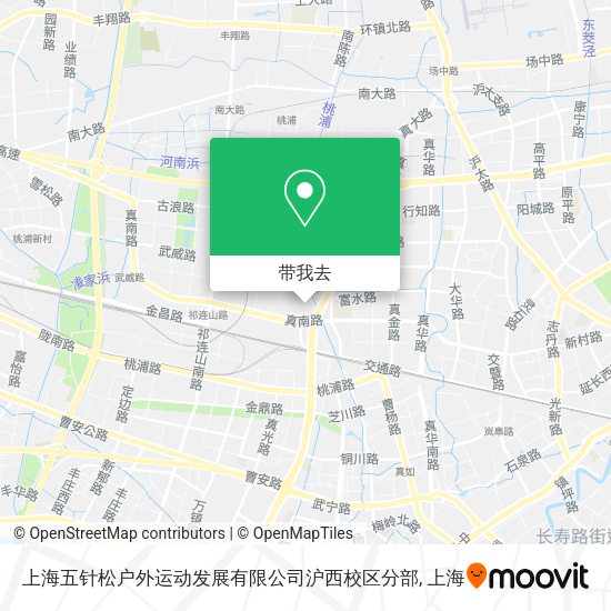 上海五针松户外运动发展有限公司沪西校区分部地图