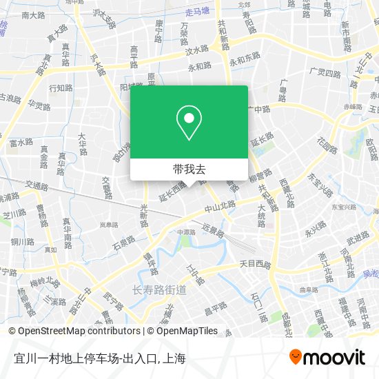 宜川一村地上停车场-出入口地图