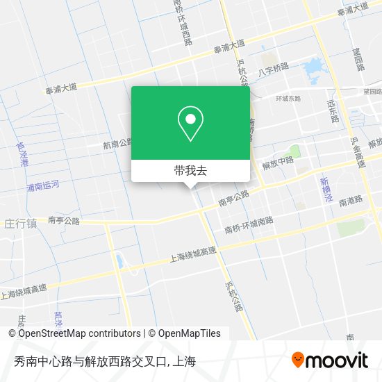 秀南中心路与解放西路交叉口地图