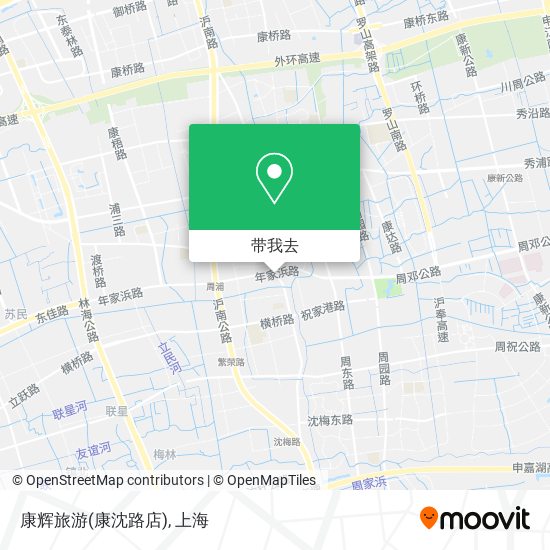 康辉旅游(康沈路店)地图