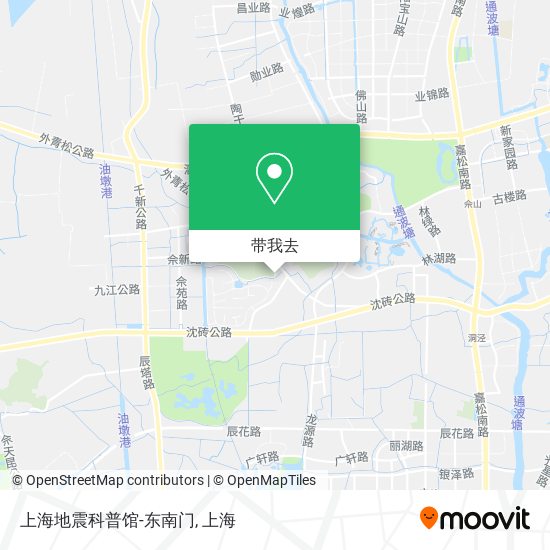 上海地震科普馆-东南门地图