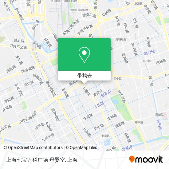 上海七宝万科广场-母婴室地图
