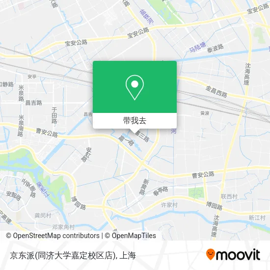 京东派(同济大学嘉定校区店)地图