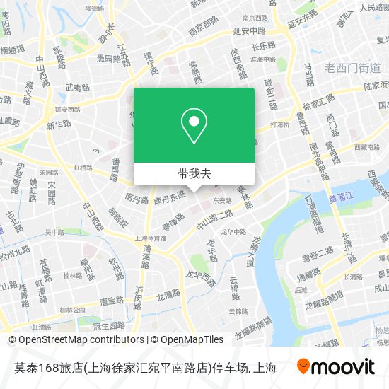 莫泰168旅店(上海徐家汇宛平南路店)停车场地图