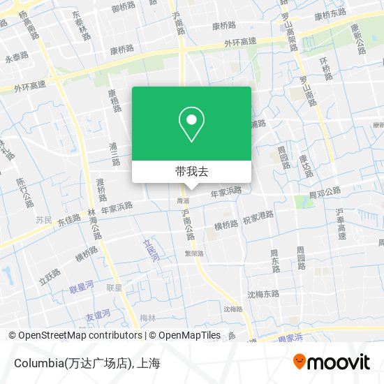 Columbia(万达广场店)地图