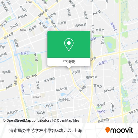 上海市民办中芯学校小学部&幼儿园地图
