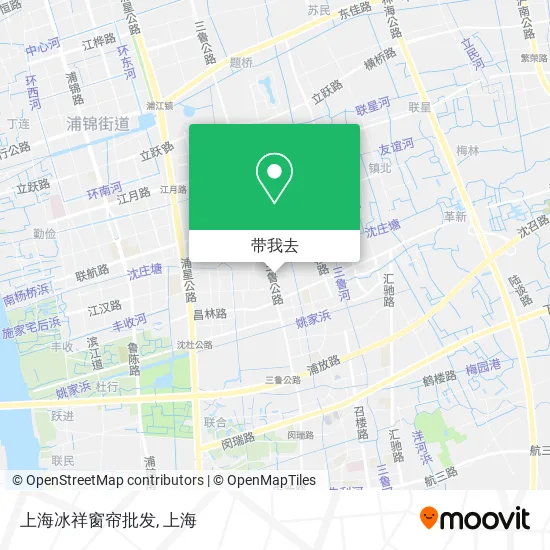 上海冰祥窗帘批发地图