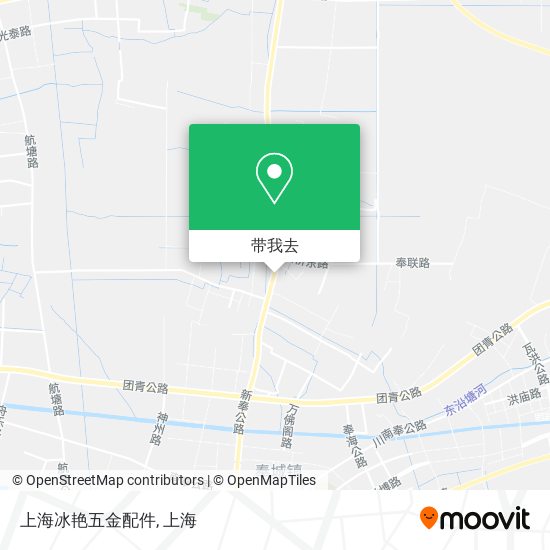 上海冰艳五金配件地图