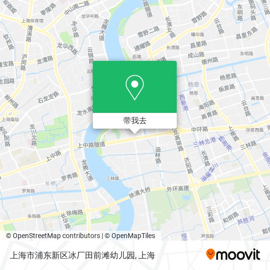 上海市浦东新区冰厂田前滩幼儿园地图