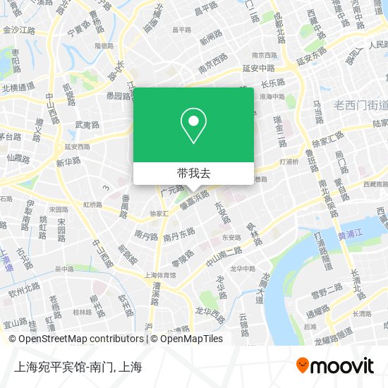 上海宛平宾馆-南门地图