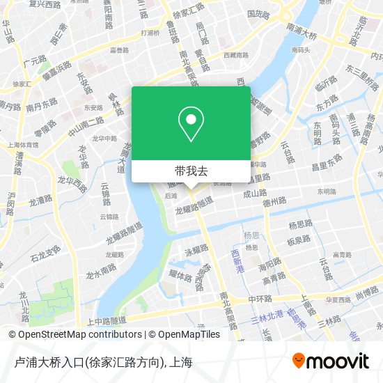 卢浦大桥入口(徐家汇路方向)地图