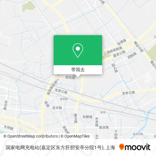 国家电网充电站(嘉定区东方肝胆安亭分院1号)地图