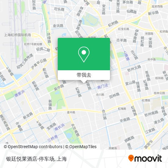 银廷悦莱酒店-停车场地图