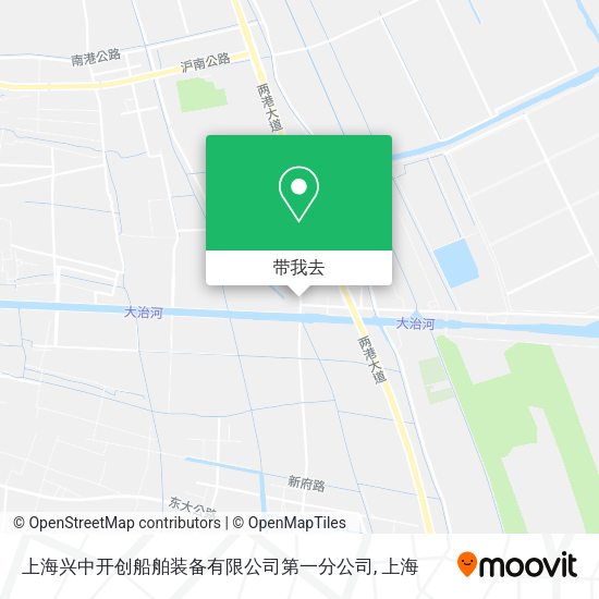 上海兴中开创船舶装备有限公司第一分公司地图
