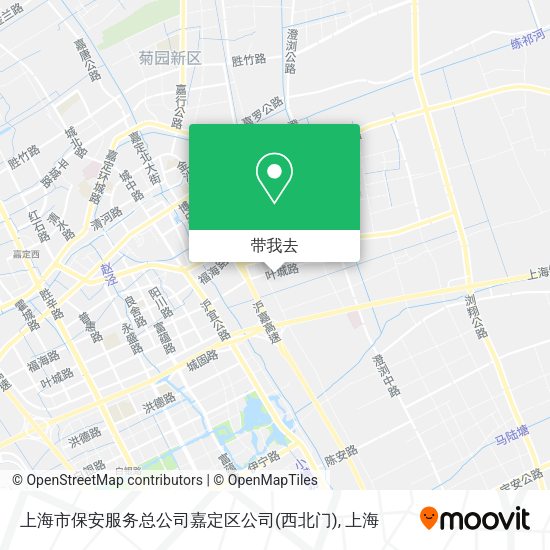 上海市保安服务总公司嘉定区公司(西北门)地图