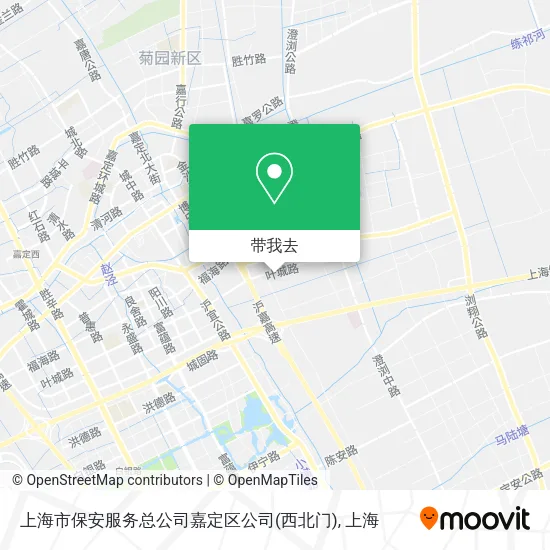 上海市保安服务总公司嘉定区公司(西北门)地图