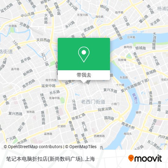笔记本电脑折扣店(新尚数码广场)地图