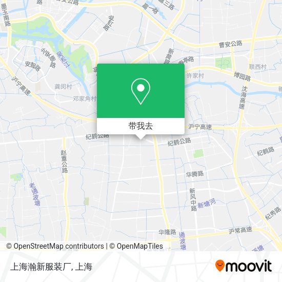 上海瀚新服装厂地图