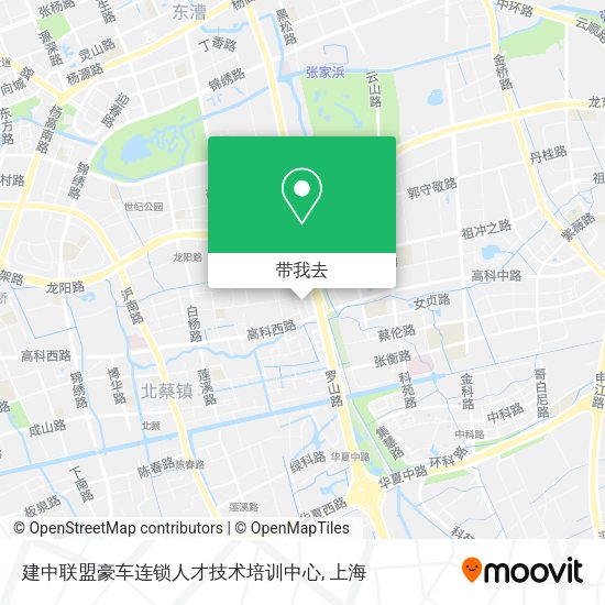 建中联盟豪车连锁人才技术培训中心地图
