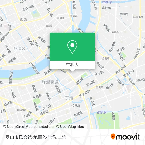 罗山市民会馆-地面停车场地图