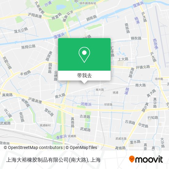 上海大裕橡胶制品有限公司(南大路)地图