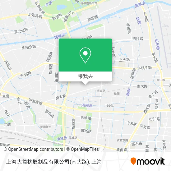 上海大裕橡胶制品有限公司(南大路)地图