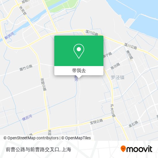 前曹公路与前曹路交叉口地图