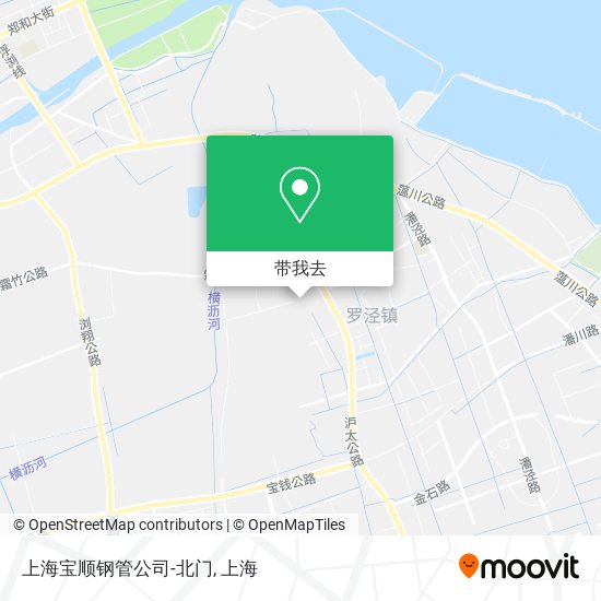 上海宝顺钢管公司-北门地图