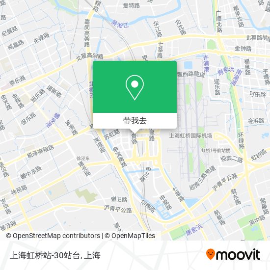 上海虹桥站-30站台地图