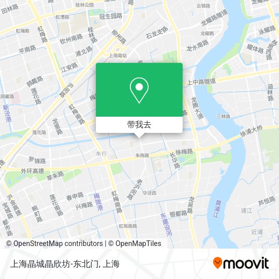 上海晶城晶欣坊-东北门地图