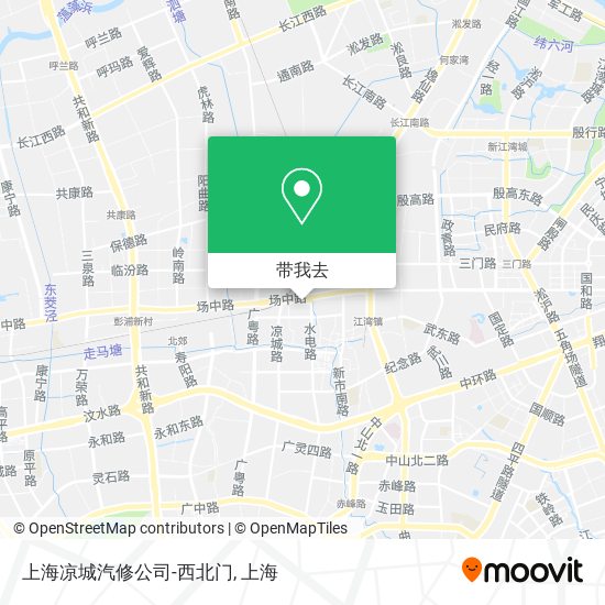 上海凉城汽修公司-西北门地图