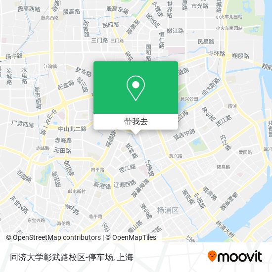 同济大学彰武路校区-停车场地图