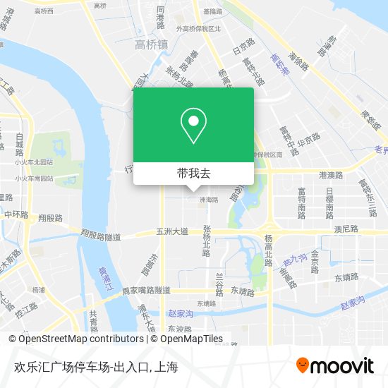 欢乐汇广场停车场-出入口地图