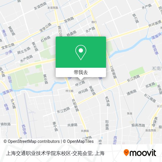 上海交通职业技术学院东校区-交苑会堂地图