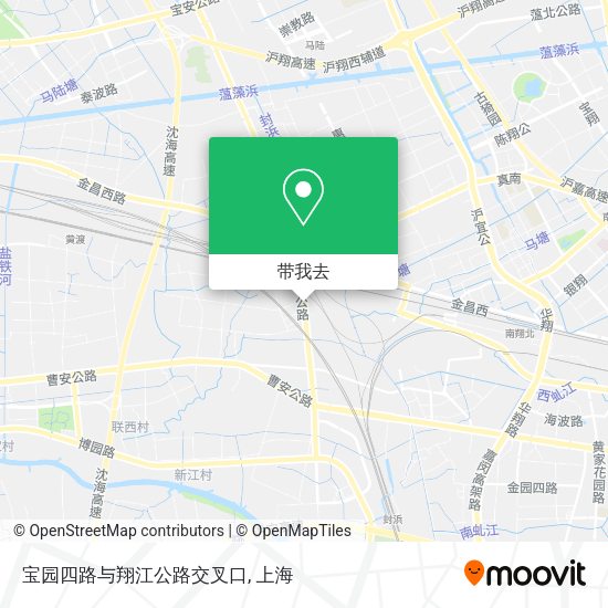宝园四路与翔江公路交叉口地图