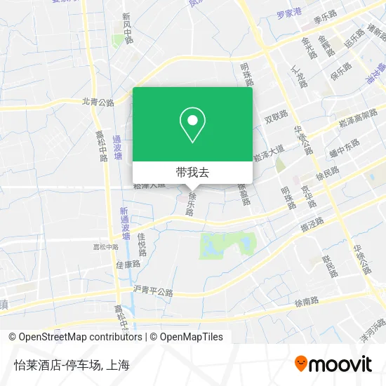 怡莱酒店-停车场地图