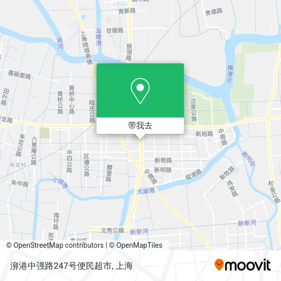 泖港中强路247号便民超市地图