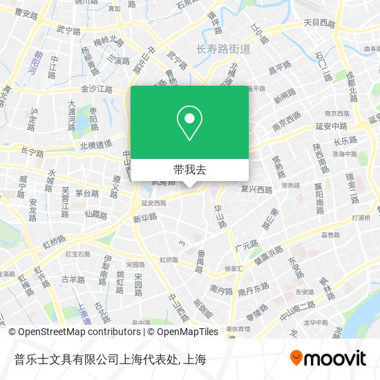 普乐士文具有限公司上海代表处地图