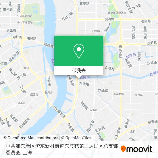 中共浦东新区沪东新村街道东波苑第三居民区总支部委员会地图