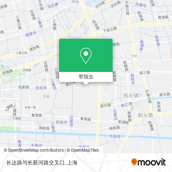 长达路与长新河路交叉口地图