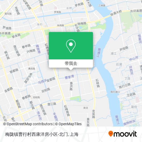 梅陇镇曹行村西康洋房小区-北门地图
