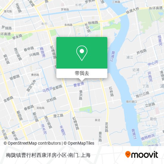 梅陇镇曹行村西康洋房小区-南门地图