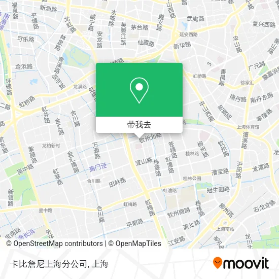 卡比詹尼上海分公司地图