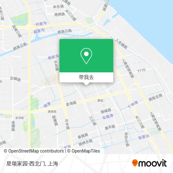 星颂家园-西北门地图