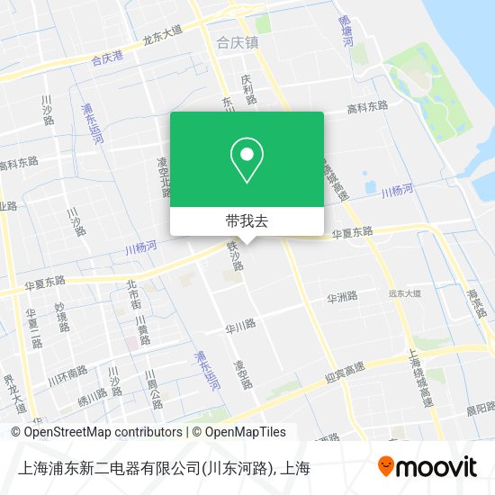 上海浦东新二电器有限公司(川东河路)地图