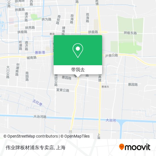 伟业牌板材浦东专卖店地图