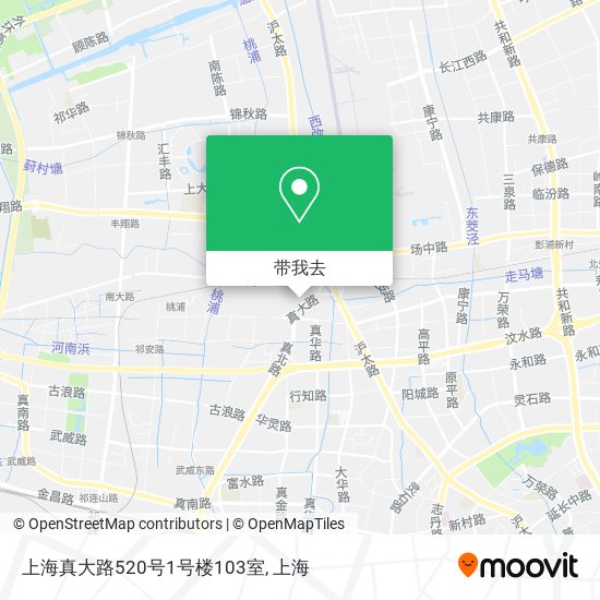 上海真大路520号1号楼103室地图